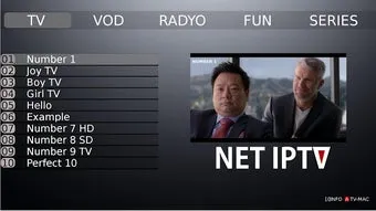 Net IPTV Pro IPTV Interface - Live TV, Movies, Series